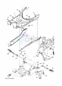 XC115F  (BL78) drawing STAND & FOOTREST