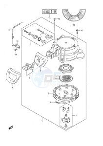 DF 9.9A drawing Recoil Starter