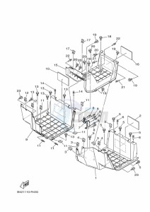 YXM700E YX70MPM (BHF1) drawing STAND & FOOTREST