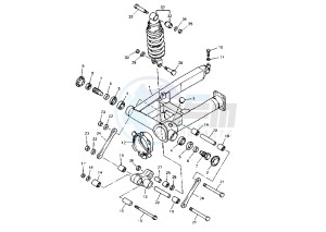 XJ S DIVERSION 900 drawing REAR ARM