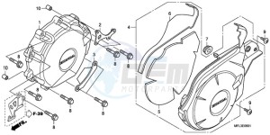 CBR1000RAA UK - (E / ABS MKH) drawing A.C. GENERATOR COVER (CBR 1000RA)