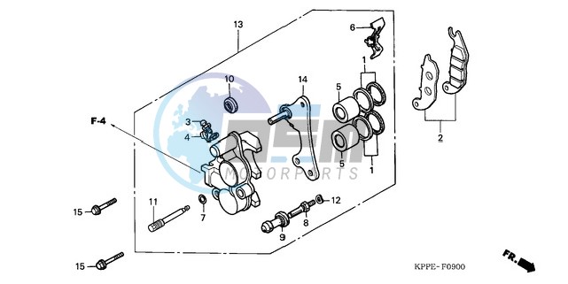 FRONT BRAKE CALIPER