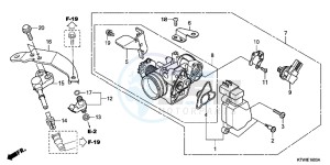 SH300AC drawing THROTTLE BODY