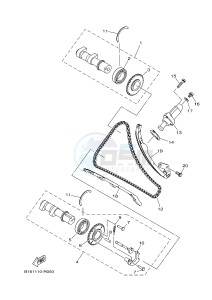 YFM700FWA YFM70GDXG GRIZZLY 700 (B303) drawing CAMSHAFT & CHAIN