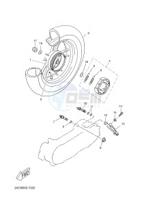 YN50 YN50FU NEO'S 4 (2ACN 2ACN) drawing REAR WHEEL