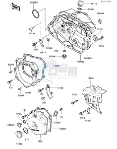 KL 250 D [KLR250] (D2-D3) [KLR250] drawing ENGINE COVERS