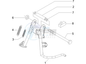 Liberty 125 4t e3 (UK) UK drawing Stand