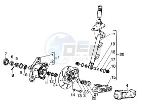 ET4 125-150 drawing Front Fork