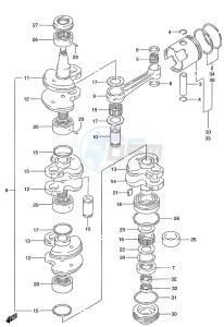 DT 140 drawing Crankshaft (1996 to 2001)