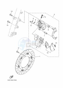 MT-25 MTN250-A (BGJ1) drawing FRONT BRAKE CALIPER