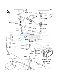 Z750R ABS ZR750PBF FR GB XX (EU ME A(FRICA) drawing Rear Master Cylinder