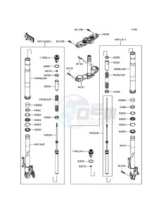 Z800 ABS ZR800BFF FR GB XX (EU ME A(FRICA) drawing Front Fork