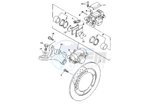 TDM 850 drawing REAR BRAKE CALIPER