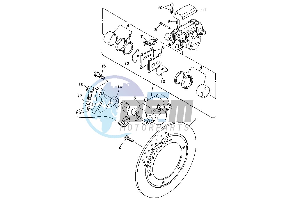 REAR BRAKE CALIPER