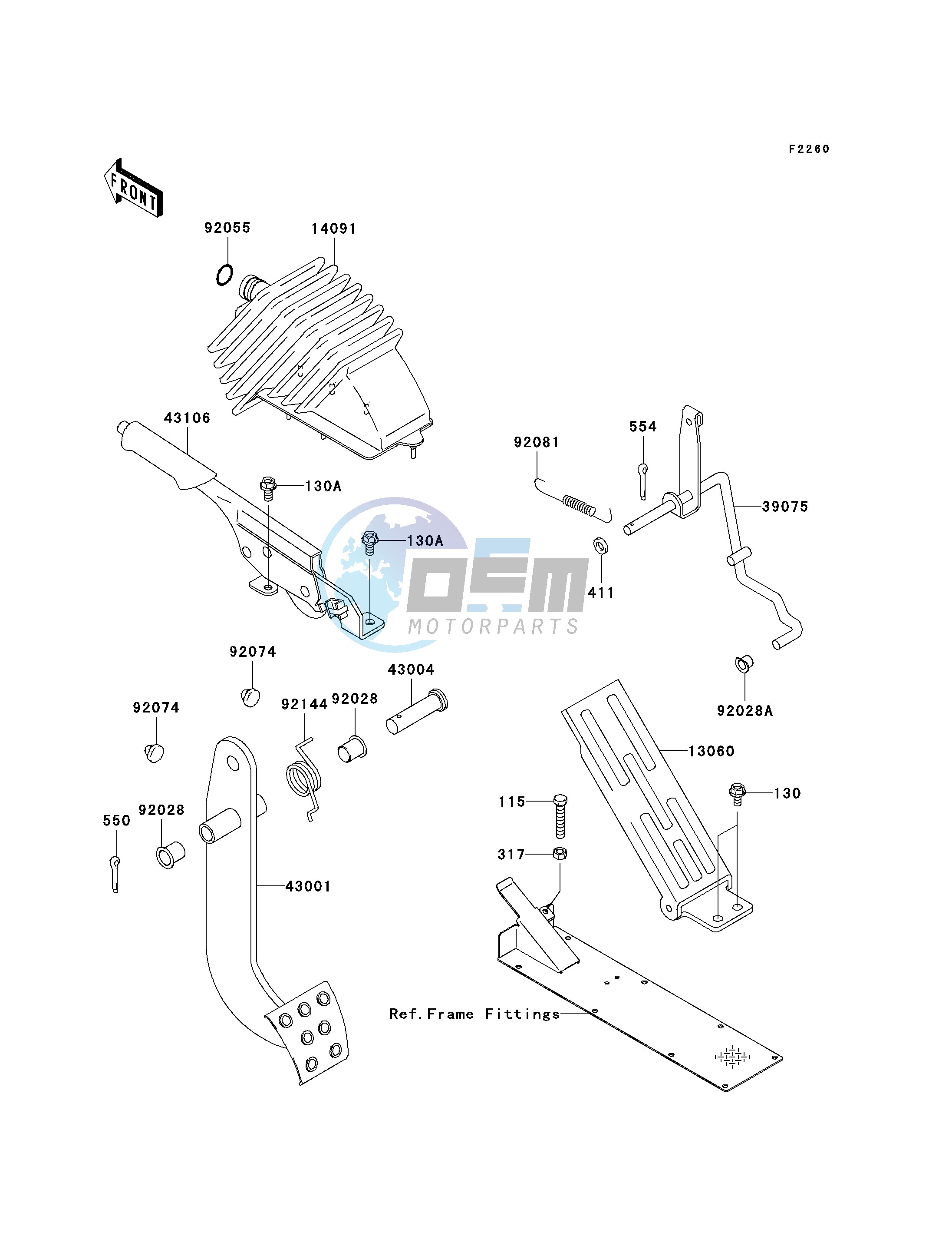 BRAKE PEDAL_THROTTLE LEVER