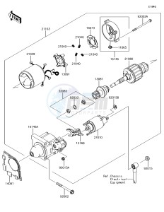 MULE SX 4x4 KAF400HHF EU drawing Starter Motor