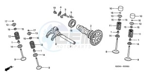 CRF250X9 Australia - (U) drawing CAMSHAFT/VALVE