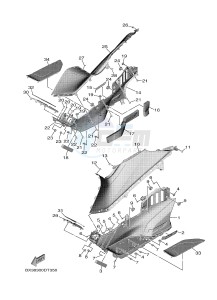 XP530 XP530-A TMAX SX ABS (BX38) drawing STAND & FOOTREST 2