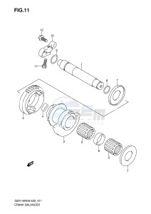 GSX1400 (E2) drawing CRANK BALANCER