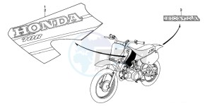 XR70R drawing MARK (XR70R1)