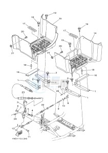 YFM350A YFM350TE GRIZZLY 350 2WD (B142 B143 B144) drawing STAND & FOOTREST