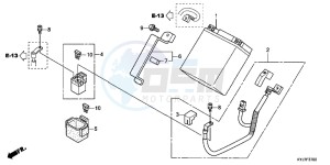 CBR250RAD CBR250R ABS 2E - (2E) drawing BATTERY