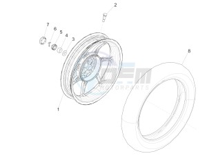 Liberty 50 iGet 4T 3V-2015-2017 (EMEA) drawing Rear wheel