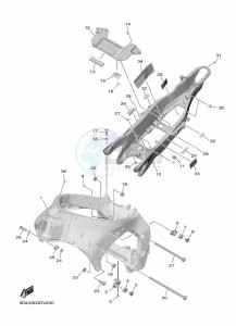 YZF1000W-B YZF-R1 (B3L9) drawing FRAME