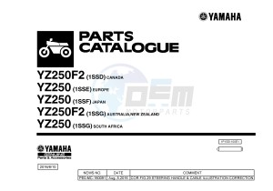 YZ250 (1SSD 1SSE 1SSF 1SSG 1SSG) drawing .1-Front-Page