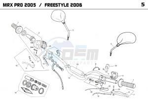 MRX FREESTYLE 50 drawing CONTROLS -  STEER