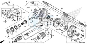 TRX420TM1F TRX420 Europe Direct - (ED) drawing REAR FINAL GEAR