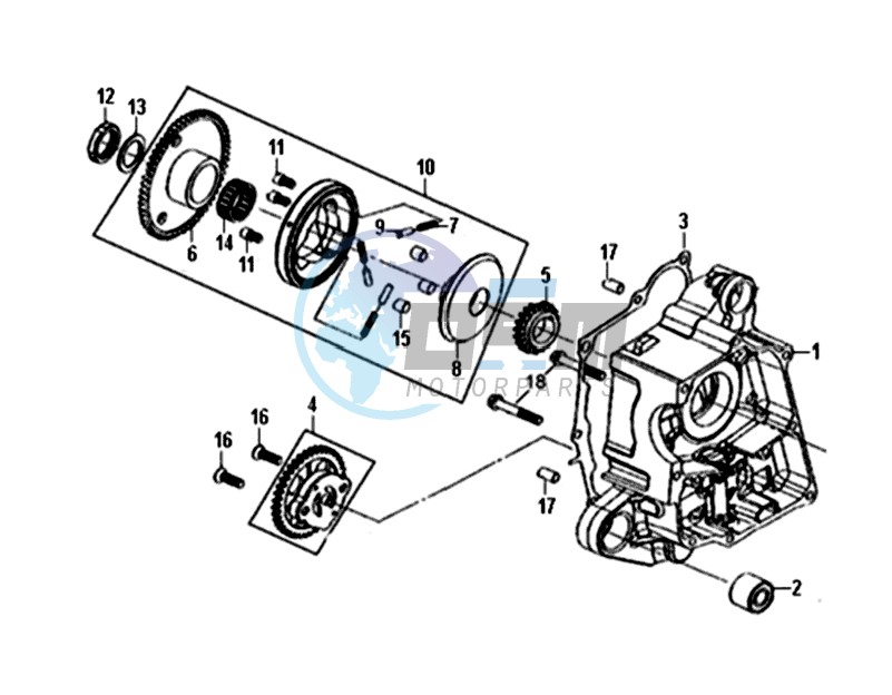 CRANKCASE  RIGHT / OIL PUMP