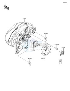 VULCAN S ABS EN650DHFA XX (EU ME A(FRICA) drawing Headlight(s)