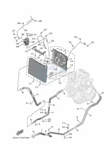 YXF850ES YX85FPSN (BARH) drawing RADIATOR & HOSE