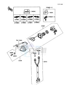 KLF 220 A [BAYOU 220] (A1-A4) [BAYOU 220] drawing IGNITION SWITCH