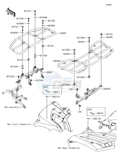 BRUTE FORCE 750 4x4i EPS KVF750HHF EU drawing Carrier(s)