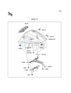 NINJA_ZX-10R ZX1000JEF FR XX (EU ME A(FRICA) drawing Accessory(Single Seat Cover)