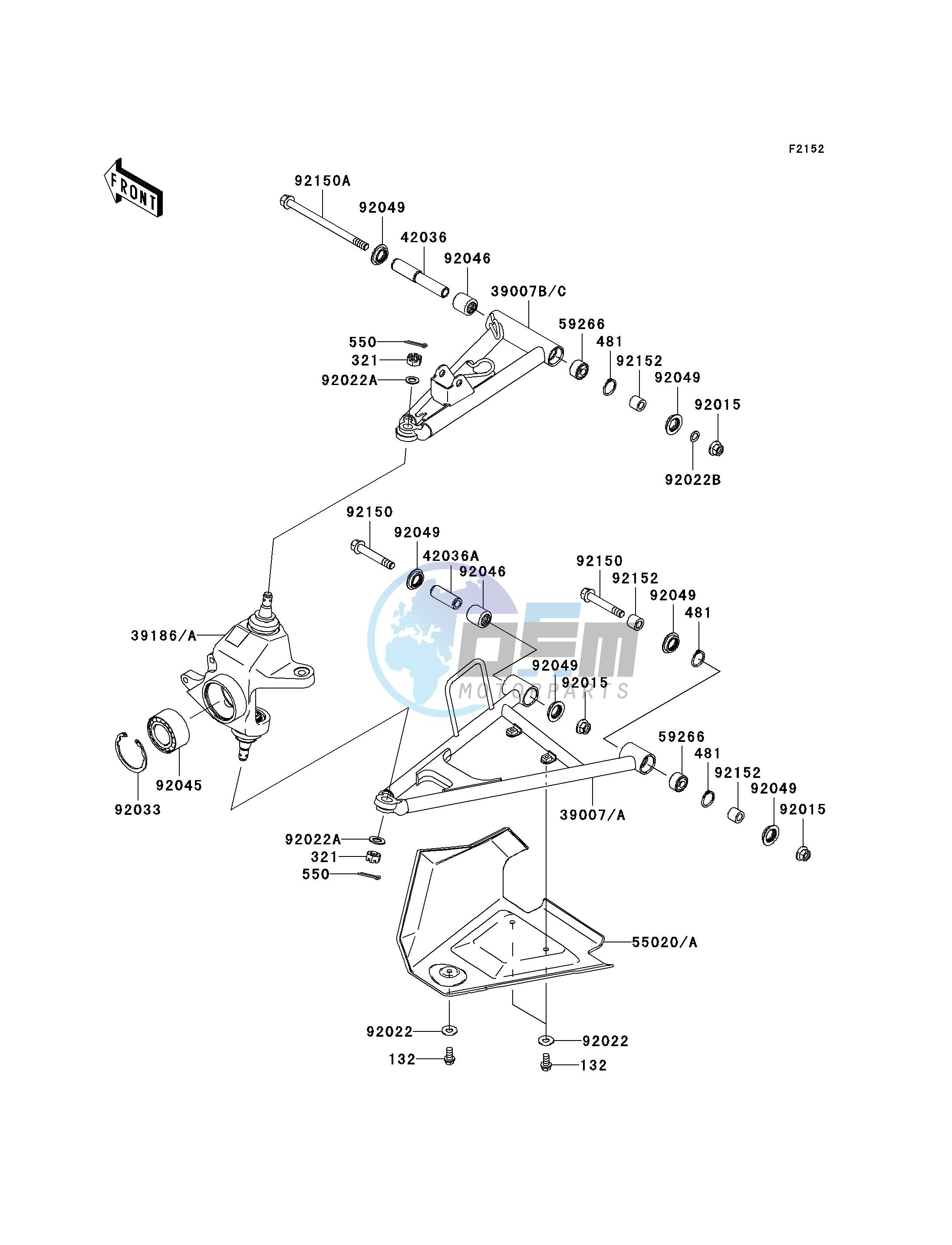 FRONT SUSPENSION--  - JKAVFDB1 6B510240- -