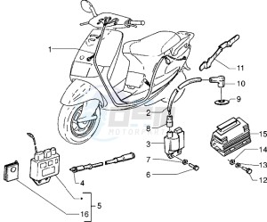 Sfera RST 125 drawing Electrical devices