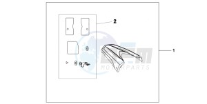 CB600FA CB600FA drawing REAR SEAT COWL Y-200P