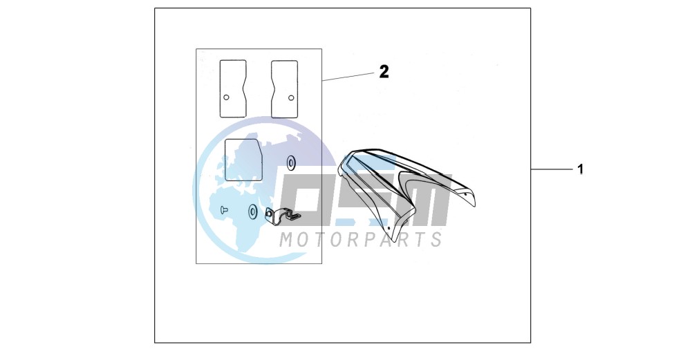 REAR SEAT COWL Y-200P