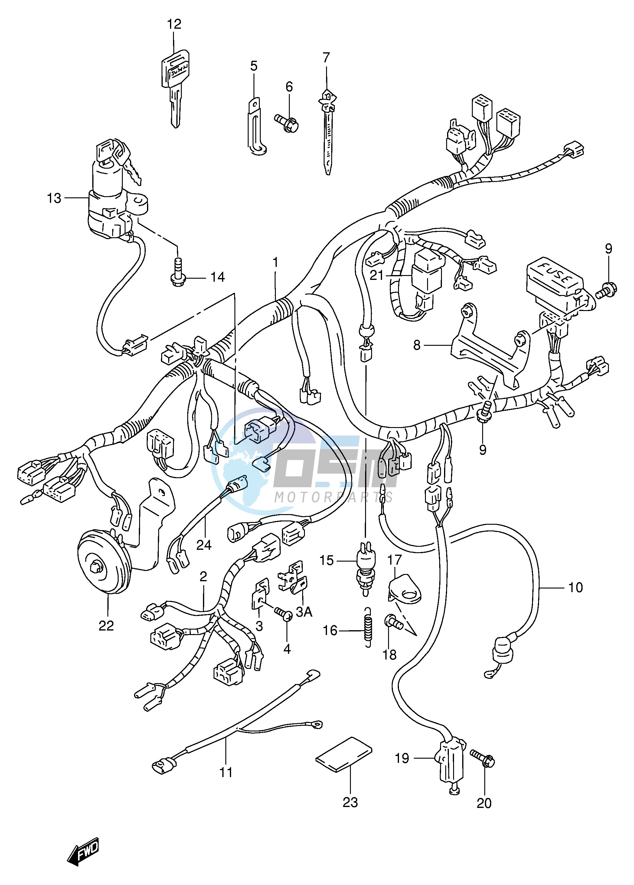 WIRING HARNESS (MODEL P R)