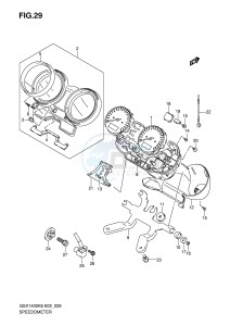 GSX1400 (E2) drawing SPEEDOMETER