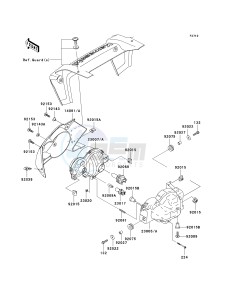 KVF 650 F [BRUTE FORCE 650 4X4I] (F6F-F9F ) F9F drawing HEADLIGHT-- S- -