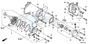 CB1000RE CB1000R E drawing WATER PUMP