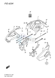 DL1000 ABS V-STROM EU drawing FUEL TANK COVER