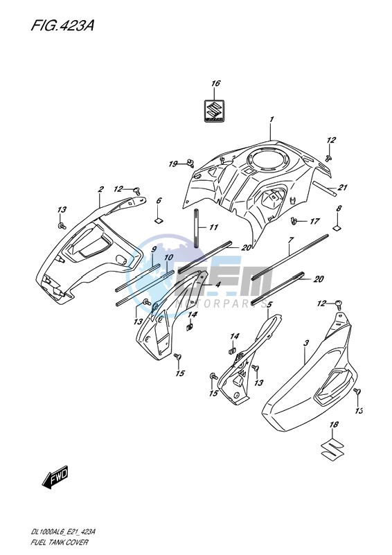 FUEL TANK COVER