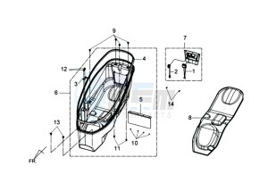 GTS 125 EFI drawing HELMET BOX