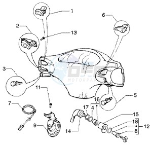 ET4 125 Leader drawing Handlebar switches