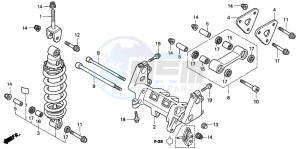 VFR800A drawing REAR CUSHION (VFR800)